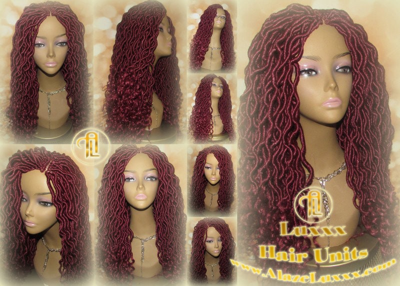 Goddess Loc Wig Costume Wig Dread Extension DE SE Boho Bohemian Red Loc Extensions Passion Twist Crochet Goddess Locs