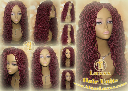 Goddess Loc Wig Costume Wig Dread Extension DE SE Boho Bohemian Red Loc Extensions Passion Twist Crochet Goddess Locs