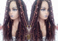 Headband Wig Brown 30 Black Dreads Mix Set Twist Soft Crochet Boho Dread Braid Set Bohemian extensions