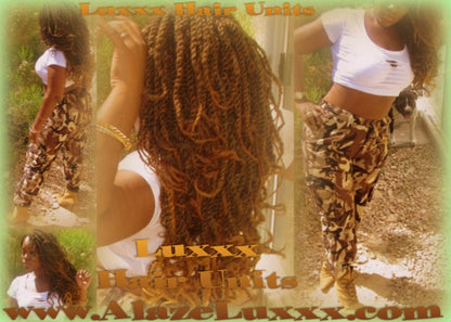 Kinky Twist Marley Twist Wig Unit 18' Handmade! NEW Natural Look! Glueless Lace Finish! 18'  Faux Kinky Twist Box Braid Dred Lock Twist Wig