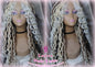 Goddess Faux Boho Platinum Blonde Braid Wig Gypsy Bohemian  Dread Locs Wig Honey Blonde Brown #613 #27 #4 Wavy  Dred  Lock Alopecia Cosplay