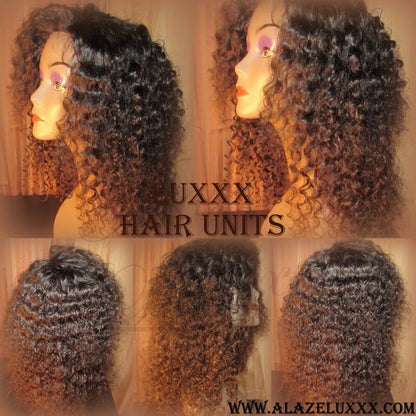 Deep Wave Virgin Unit 14 Inch NEW WIG Lace Front Curly Wavy Layered Quality HUMAN Hair Protective Style  Brazilian Malaysian or Peruvian