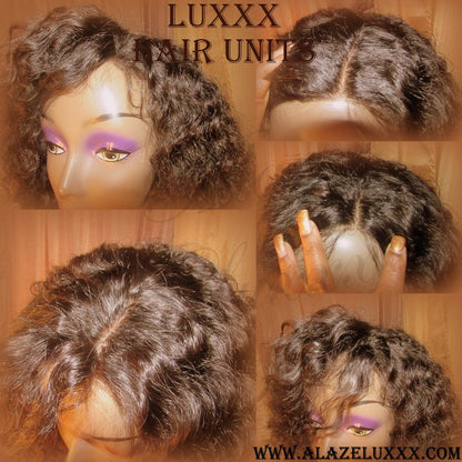 Deep Wave Virgin Unit NEW  WIG Lace Front Curly Wavy Layered Quality HUMAN Hair  Brazilian Malaysian or Peruvian