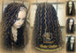 Headband Wig Black 1B 27 30 Brown Goddess Faux Loc Wavy Hair Bohemian Boho Gypsy Braided Wigs Same Day Shipping