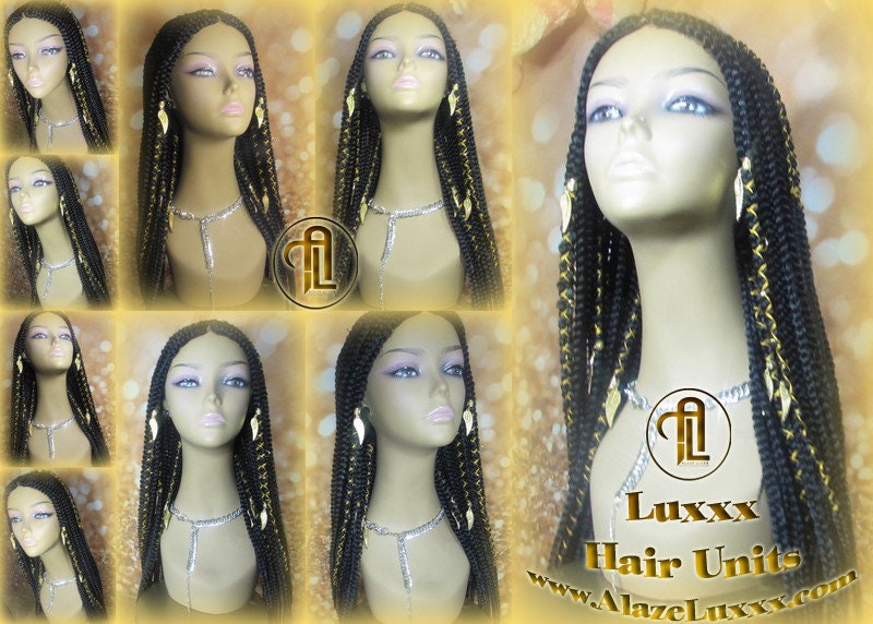 Lemonade Fulani Cornrow Braid Wig French Braids Feed in Braids Box Braids Swim Wig Gym Wig Kardashian Fulani Beyonce Tribal Goddess Braids