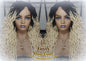 Gypsy Bohemian 613 Goddess Faux Dread Wig 1B Black Blonde Ombre Dark Roots Marley Dred Lock Platinum Braided Wig
