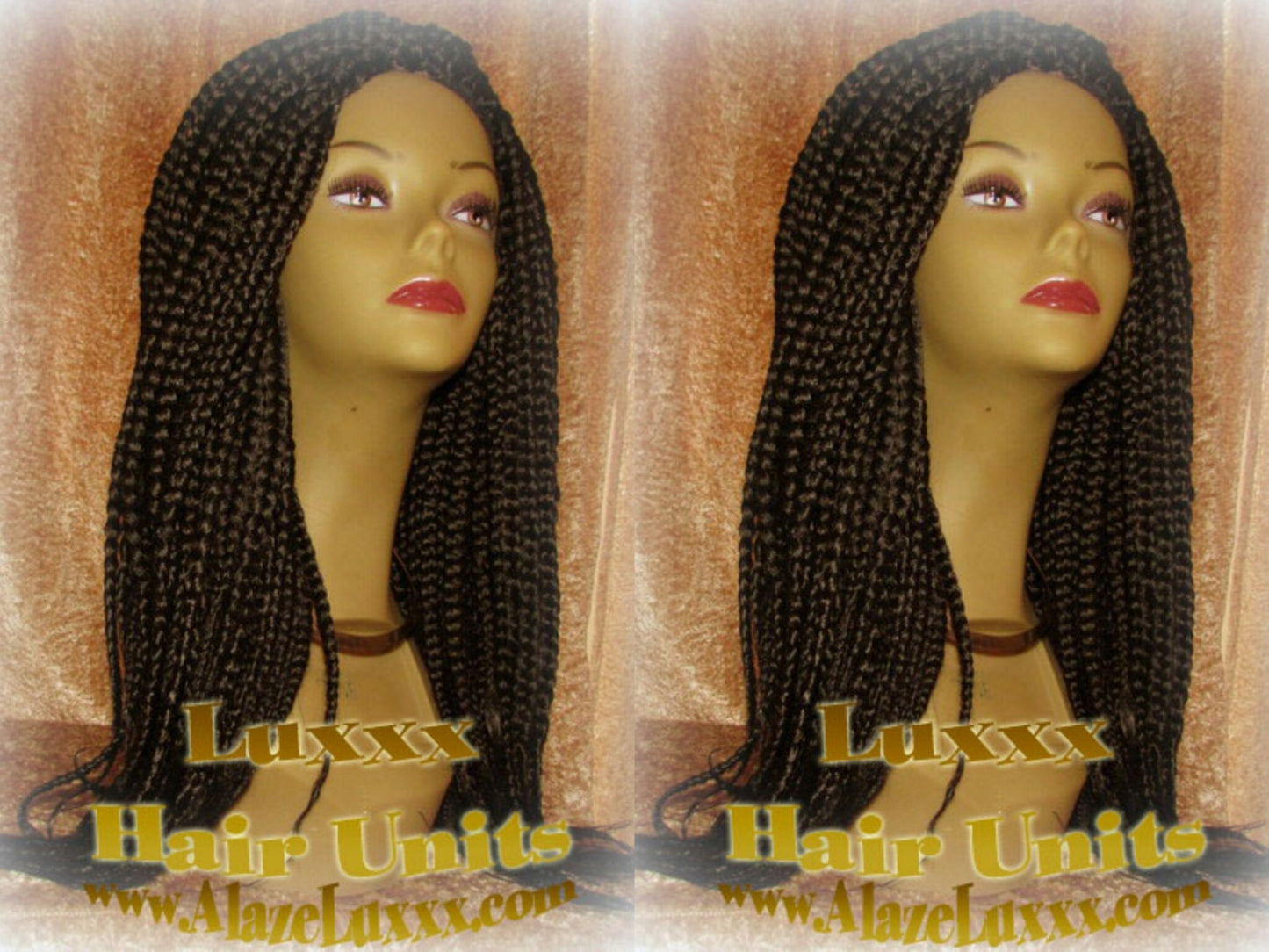 Box Braid Wig Unit 20 NEW Handmade Large Medium! Natural Look!  Glueless Lace Finish! 20' Large Amazon Braid Wig Hair Braiding Zillions HOT