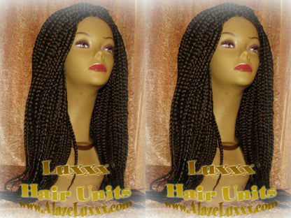 Box Braid Wig Unit 20 NEW Handmade Large Medium! Natural Look!  Glueless Lace Finish! 20' Large Amazon Braid Wig Hair Braiding Zillions HOT