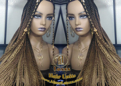 Cornrow Black Brown Blonde Ombre Lemonade Braid Wig French Braids Feed in Braids Box Braids Tribal African Goddess Fulani Beyonce