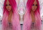 Light Pink Hot Cosmic Pink Mermaid Wig Box Braids braided Synthetic hair Lace Part Barbie Core Barbie Movie Barbie Hair wig Barbie Core