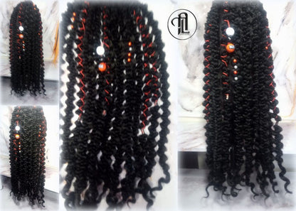 Halloween Ponytail Hair Accessories Hair Fall Extension Clipin Black Orange Hairband Hair Tie Passion braid hair scrunchy Pumpkin Ghost Scar