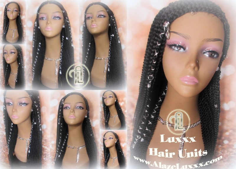 Fulani Cornrow Lemonade Braid Wig French Braids Feed in Braids Box Braids Swim Wig Gym Wig Kardashian Fulani Beyonce Tribal Goddess Braids