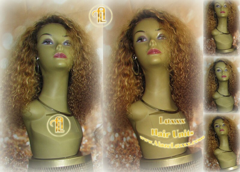 Dark Roots Ombre Honey Blonde 27 Short Curly Kinky Deep Wave Wig Virgin Hair Lace Closure Shoulder Length Balayage Baby Hairs