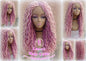 Pink Dreadlock Wig Goddess Faux locs braided Hair Wavy Synthetic witch hair hot light pink mermaid extensions stage hair festival gypsy Boho