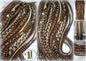 Ponytail Hair Fall Viking Renaissance Extensions Blonde Brown Elements Accents Feathers synthetic box braids hair scrunchie clipin Butterfly