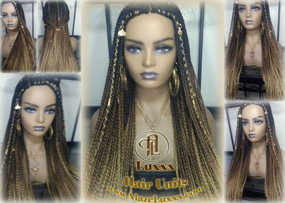 Cornrow Black Brown Blonde Ombre Lemonade Braid Wig French Braids Feed in Braids Box Braids Tribal African Goddess Fulani Beyonce