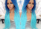 Blue Ombre Senegalese Twist Braid Wig Small Long Gradient Unicorn Mermaid Wig Sale Alopecia Braids Light Royal Indigo Blue  Ready to Ship