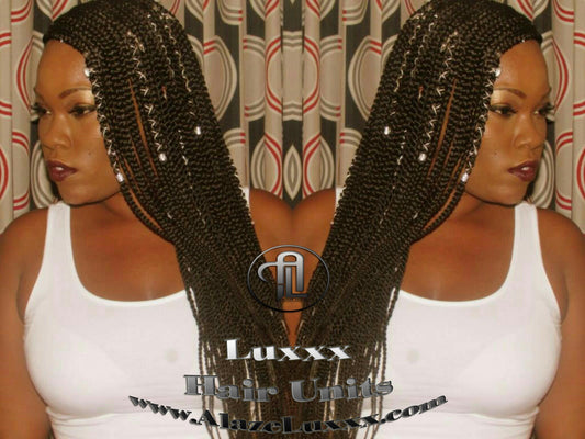 4x4 Lace Closure Braid Wig Lemonade Fulani Cornrow Braid Wig French Braids Feed in Braids Box Braid Swim Fulani Beyonce Tribal Goddess Braid