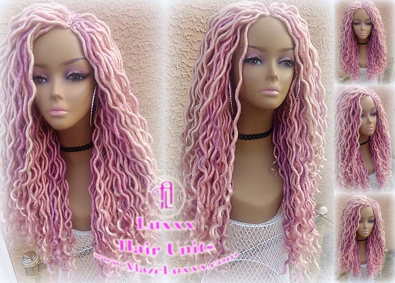 Valentines Day Hair Valentines Day Wig Valentines Day Gift Valentines Day Gift for her candy pink Cupid hair hot light pink  Boho