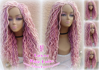 Valentines Day Hair Valentines Day Wig Valentines Day Gift Valentines Day Gift for her candy pink Cupid hair hot light pink  Boho