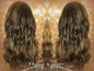 Virgin Hair Wig Brown Blonde Highlights Lace Front Straight Layered Cancer Wig, Alopecia Areata, Alopecia Universalis, Alopecia Totalis Wigs