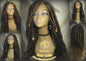Long Wavy Goddess Faux Locs Blonde Honey 27 Brown Hair Gypsy Bohemian Boho Dread Loc 27 DE SE Dred Lock  Braided Wigs Carnival Festival Hair