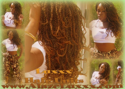 Kinky Twist Marley Twist Wig Unit 18' Handmade! NEW Natural Look! Glueless Lace Finish! 18'  Faux Kinky Twist Box Braid Dred Lock Twist Wig