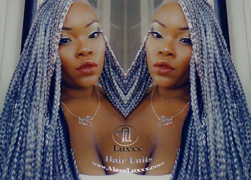 Silver 51 Black Lemonade Braid Wig Fulani Cornrow  French Braids Feed in Braids Box Braids Tribal African Goddess Braids  Fulani Beyonce