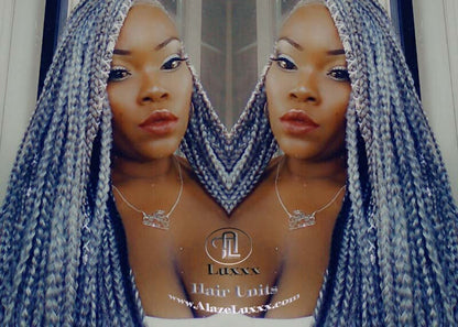 Silver 51 Black Lemonade Braid Wig Fulani Cornrow  French Braids Feed in Braids Box Braids Tribal African Goddess Braids  Fulani Beyonce