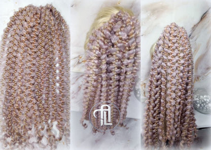 Ponytail Hair Fall Viking Renaissance Vintage Hair Extensions Pink Blonde kawaii dreadlocks hair scrunchie Rave Cosplay