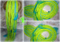Ponytail Hair Fall Extensions Neon Green Slime Blue Elements Accents Feathers synthetic senegalese twist braids hair scrunchie clip in