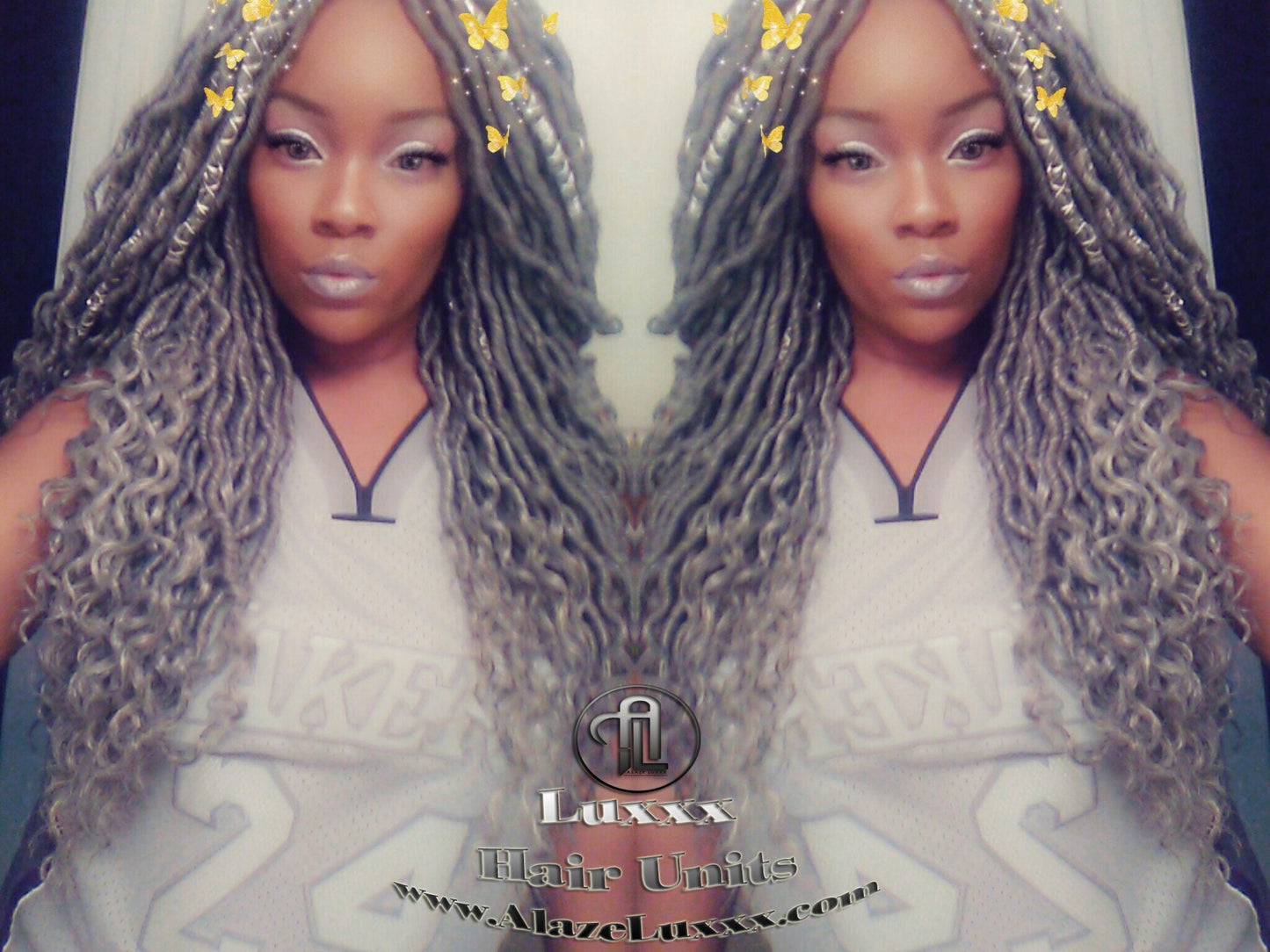 Silver Storm Hair Grey Gray 44 51 Platinum Festival Hair Braids Gypsy Passion Twist Goddess Faux Dread Locs Wig Unit Cosplay Crochet Braids