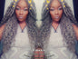 Silver Storm Hair Grey Gray 44 51 Platinum Festival Hair Braids Gypsy Passion Twist Goddess Faux Dread Locs Wig Unit Cosplay Crochet Braids