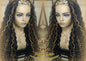Headband Wig Black 1B 27 30 Brown Goddess Faux Loc Wig Long Wavy Ends Hair Bohemian Boho Gypsy Dread DE SE Dred Lock Braided Wigs