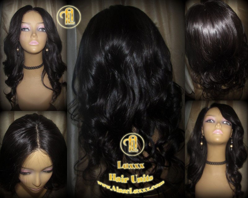 Virgin Hair Unit WIG Free Part 16 Inch Lace Front Wigs Virgin Hair Lace Short Black Lace Closure Wigs straight curled Alopecia wig maker