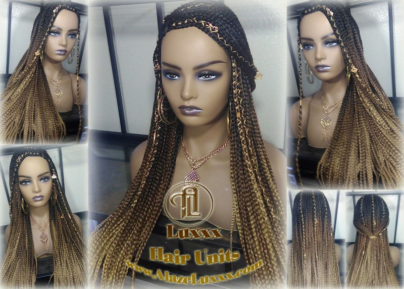 Cornrow Black Brown Blonde Ombre Lemonade Braid Wig French Braids Feed in Braids Box Braids Tribal African Goddess Fulani Beyonce