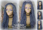 Goddess Faux Dread Loc Lace Closure Straight Storm Silver Grey Gray 44 51 Boho Gypsy Wavy Lock Crochet Freetress Model Model Wig