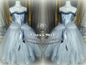Burlesque Wedding Prom Party Dress Quinceanera Cosplay EDC RAVE Festival Silver White TuTu Tulle Corset Skirt Sweet16 Bridesmaid Homecoming