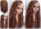 Headband Wig Butterfly Jungle Viking Braids  Honey Brown 30  Box Braids Gypsy Bohemian Boho Wig Blonde Long Straight Hair Fall Braided Wig