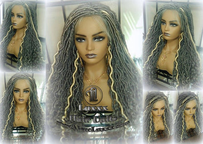 Gray 613 Platinum Blonde Lace Frontal Goddess Faux Dread Loc Lace Closure Straight Storm Silver Grey Gray 44 51 Boho Gypsy Wavy Lock