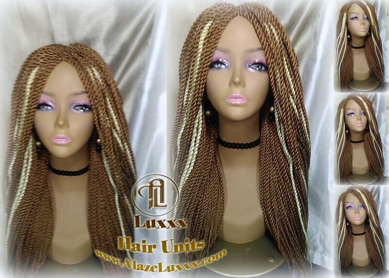 27 613 Blonde Long Straight Small Senegalese Twist Wig Unit Barbie Blonde 22' Braids Twist Locs 613 Braiding Hair Platinum Blonde Braids Wig