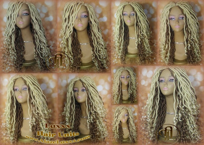 Synthetic Blonde 613 27 Wig Hippy Goth Tribal Kawaii Platinum Blonde Gypsy Bohemian Boho Goddess Dreadlock Extensions Locs Dred Lock Gothic