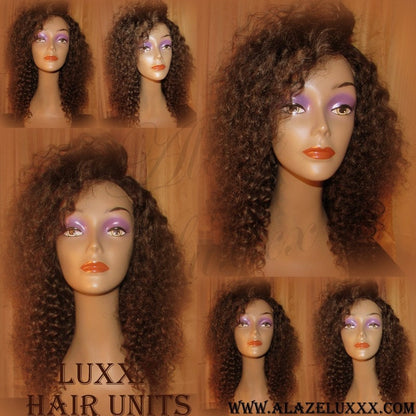 Deep Wave Virgin Unit NEW  WIG Lace Front Curly Wavy Layered Quality HUMAN Hair  Brazilian Malaysian or Peruvian