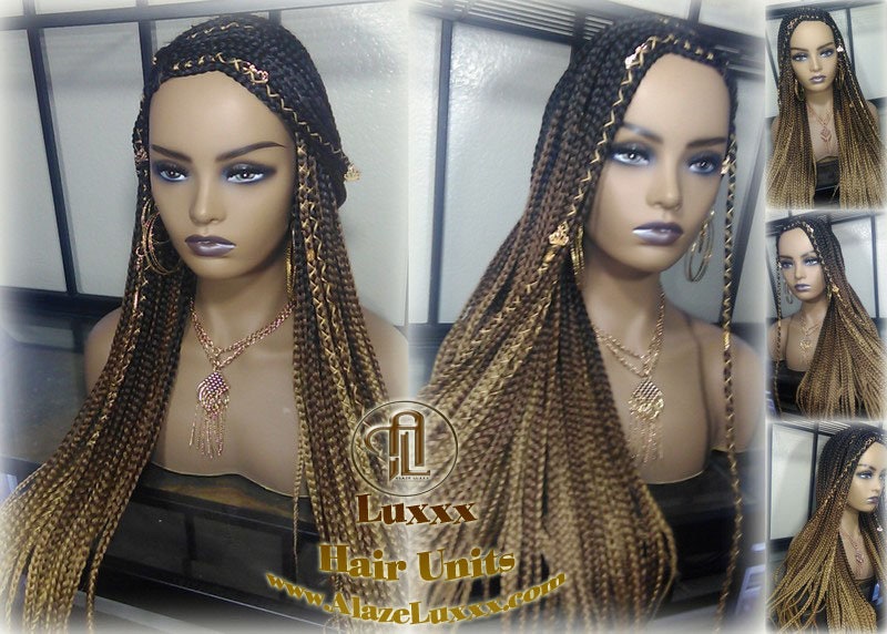 Cornrow Black Brown Blonde Ombre Lemonade Braid Wig French Braids Feed in Braids Box Braids Tribal African Goddess Fulani Beyonce