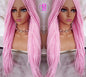 Light Pink Mermaid Princess Wig Box Braids Pastel  Lace Part Wig Light Pink wig extensions stage hair SAME DAY SHIPPING - Ready to Ship