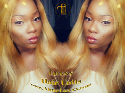 Blonde Wig 27 613 Balayage Blonde 20 In Dark Root Honey Straight Long Virgin Hair Painting 4x4 Lace Front Wigs Kim Khloe Kardashian Wig Look