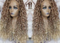 Headband Wig Blonde Mix 27 613 Boho Honey Blonde Goddess Faux Locs Gypsy Bohemian Boho Wig Blonde Marley Curly Waterfall Hair Braided Wig