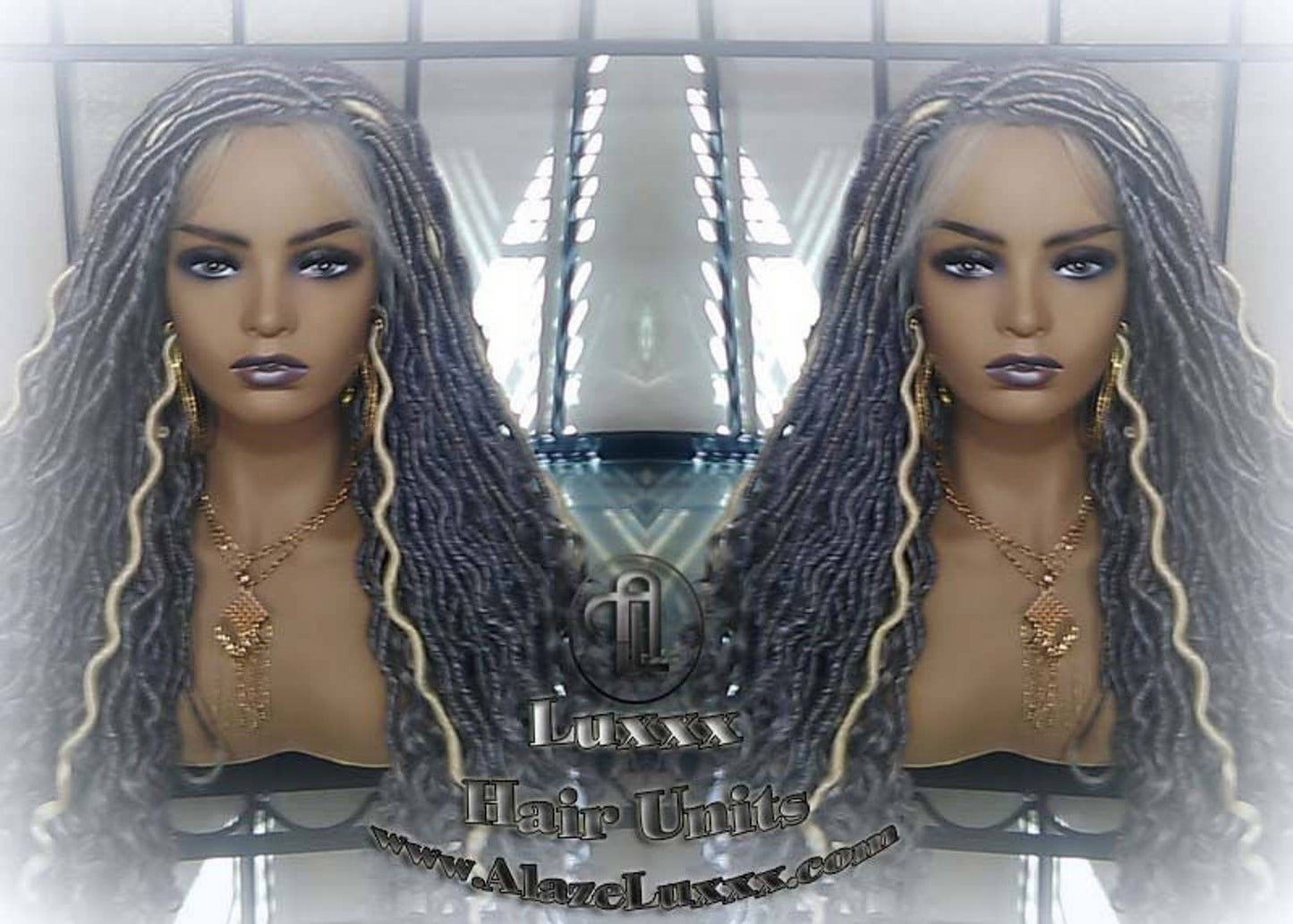 Gray 613 Platinum Blonde Lace Frontal Goddess Faux Dread Loc Lace Closure Straight Storm Silver Grey Gray 44 51 Boho Gypsy Wavy Lock