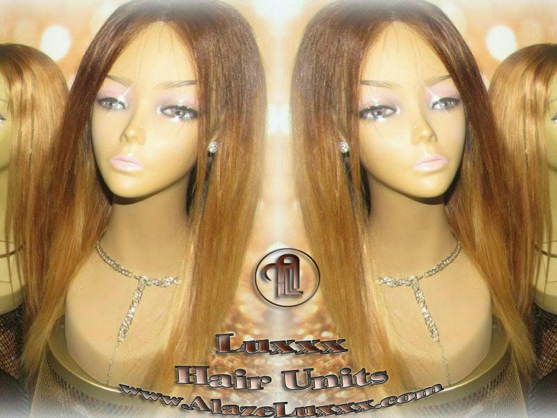 Brown Blonde Ombre Straight Honey Hair Highlights Balayage  Virgin Hair Unit Wig Closure Blonde Wig 27 613 platinum dark roots Wig Stylist