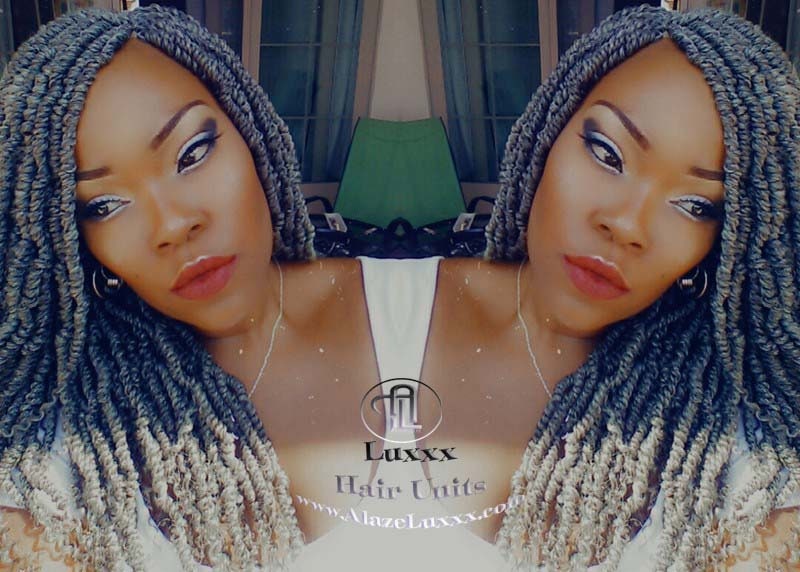 Passion Twist Mini Short Storm Small Fluffy Irregular Bomb  Passion Twist Hair Storm 44 51 Grey Gray Silver  Gypsy Bohemian Boho Water Wave